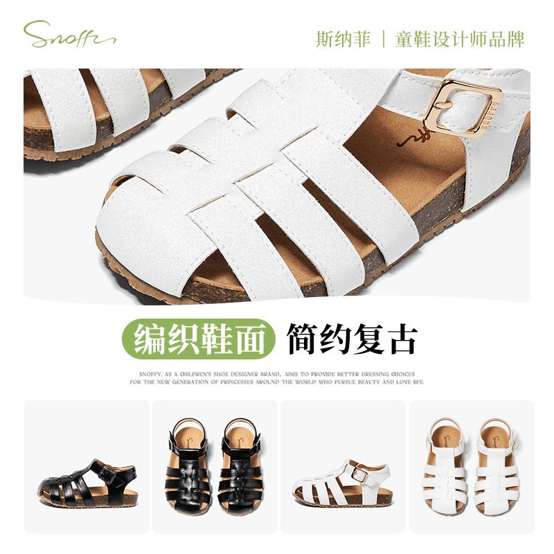 Snafi Children'S Sandals Girls Beach Shoes 2025 Birkenstocks Shoes Little Girls Soft Sole Beach Shoes - Image 4