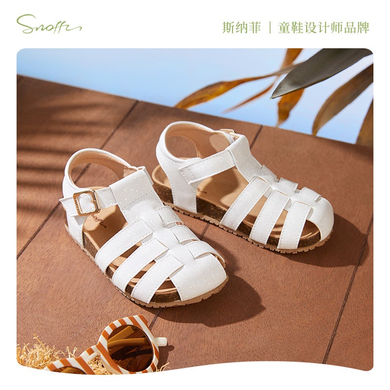 Snafi Children'S Sandals Girls Beach Shoes 2025 Birkenstocks Shoes Little Girls Soft Sole Beach Shoes - Image 3