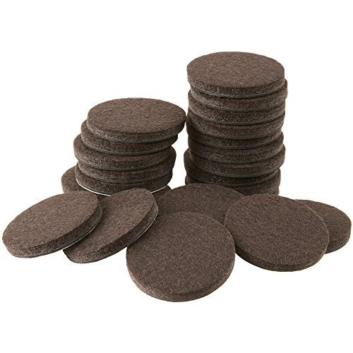 SOFTTOUCH softtouch Heavy Duty Felt Furniture Pads 1-1/2 Inch- Protect Hardwood Floors from Scratches, Brown, 24 Pack - Image 1