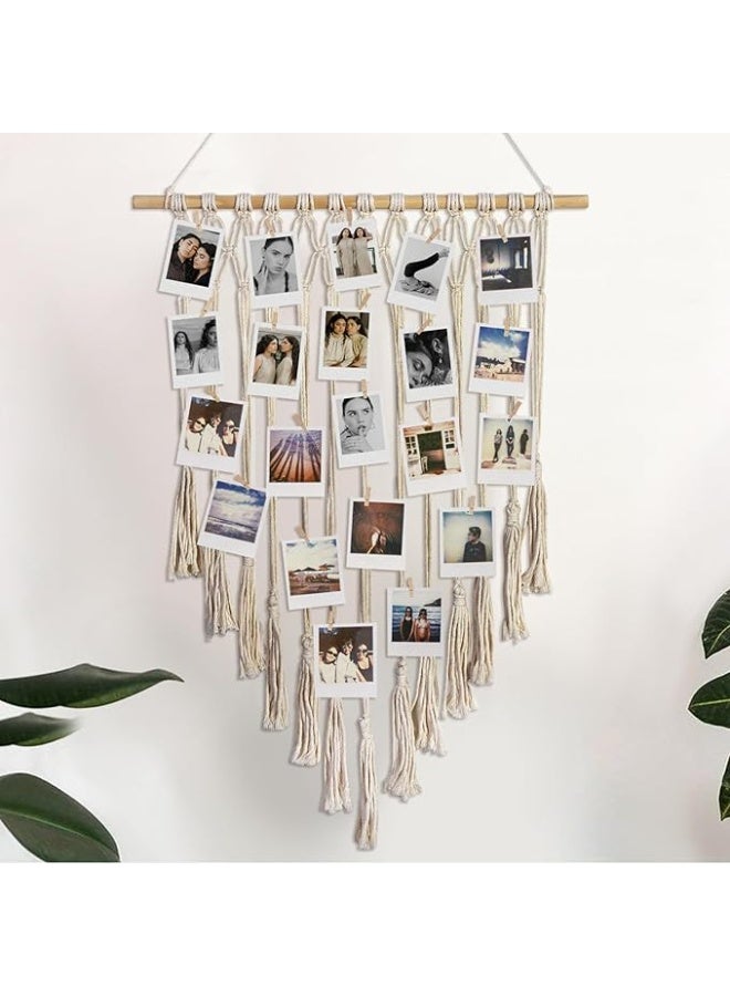 انتيكيانو مكرمية جدارية – ديكور يدوي من القطن – المقاس ‎76.2×50.8‎ سم - Image 1