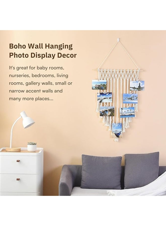 انتيكيانو مكرمية جدارية – ديكور يدوي من القطن – المقاس ‎76.2×50.8‎ سم - Image 5