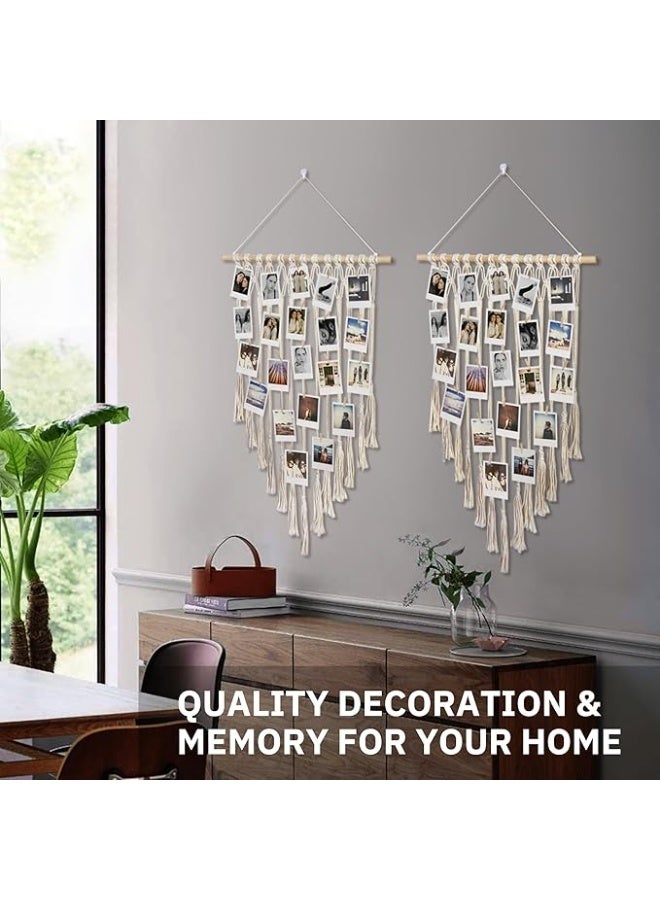 انتيكيانو مكرمية جدارية – ديكور يدوي من القطن – المقاس ‎76.2×50.8‎ سم - Image 3