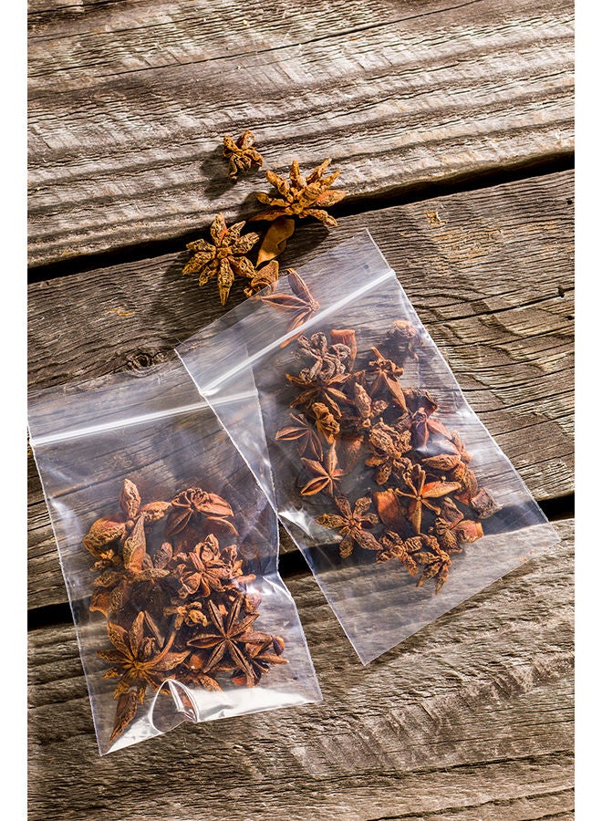 Restaurantware Bag Tek 3 x 4.8 Inch Resealable Zip Bags, 100 High Clarity Zip Bags - For Snacks, Nuts, Seeds, Candy, Treats & More, Clear Plastic Zipper Storage Bags - Image 5