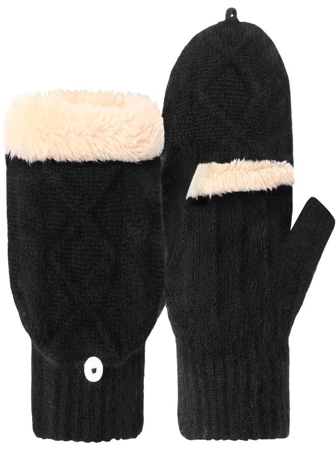 Tavaleu Winter Fingerless Gloves CZTR, Black, One size - Image 1