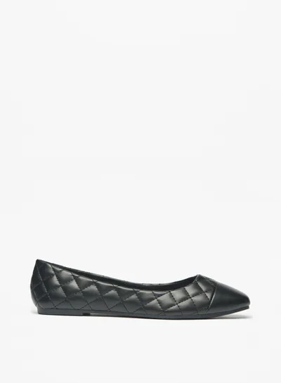 فلورا بيلا من شو إكسبرس Womens Quilted Slip On Ballerina Shoes By Shoexpress