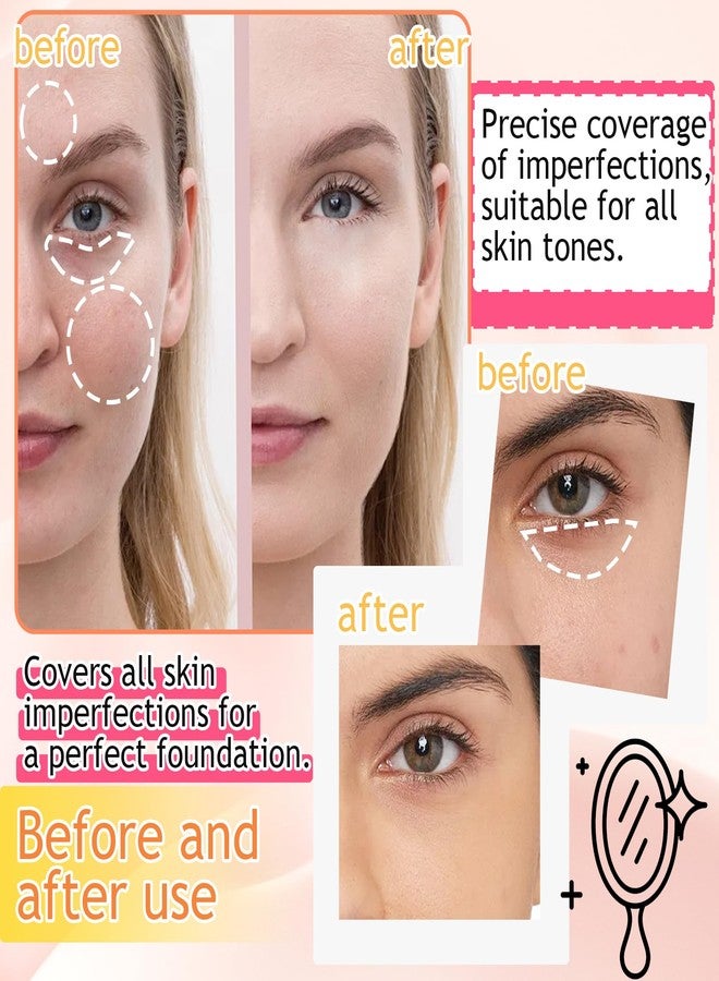 XMXueMei 15 Colors Cream Contour Palette,Lightweight Concealer Full Coverage Contouring Liquid Foundation Palette,Multi-use Blendable Color Corrector Concealer Palette with Makeup Sponge - Image 5