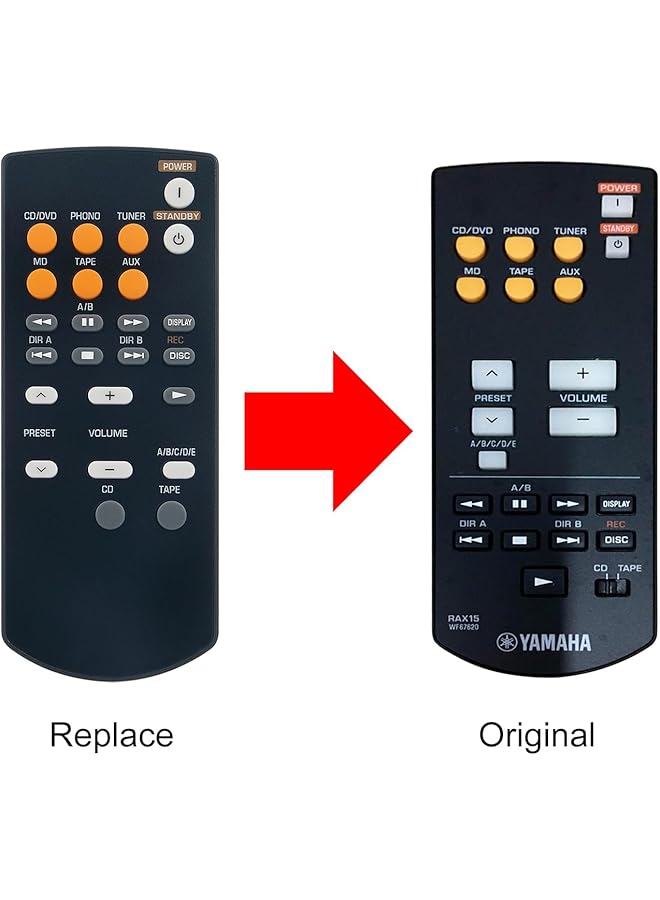 Replaced Remote Control Rax15 Wf67620 Fit For Yamaha Ax 497 Ax 397 Ax10 Ax 590 Ax 596 Stereo Integrated Amplifier