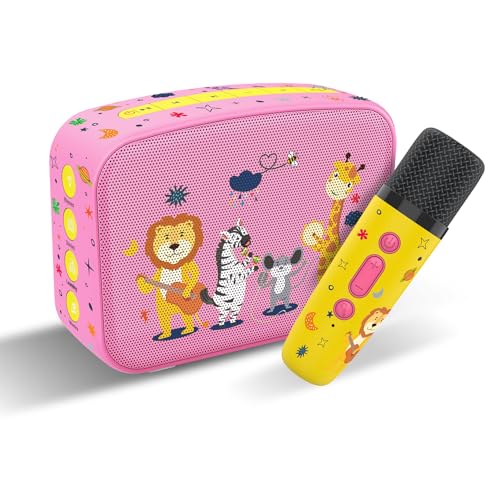 Carvaan Saregama Carvaan Mini Kids with Wireless Mic - 300+ Pre-Loaded Stories, Rhymes, Learnings and Mantras with Rechargeable Battery/Bluetooth/USB/Aux in-Out/Play in Loop - Baby Pink - Image 1