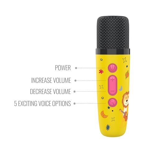 Carvaan Saregama Carvaan Mini Kids with Wireless Mic - 300+ Pre-Loaded Stories, Rhymes, Learnings and Mantras with Rechargeable Battery/Bluetooth/USB/Aux in-Out/Play in Loop - Baby Pink - Image 3