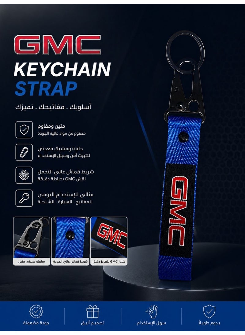 GMC Fabric Strap Keychain - Image 1