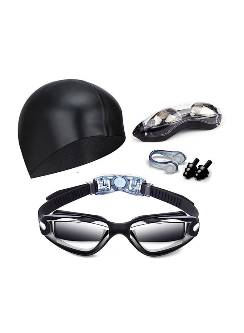 ORiTi Swimming Goggles No Leaking with Nose Clip, Earplugs and Case  - Image 1
