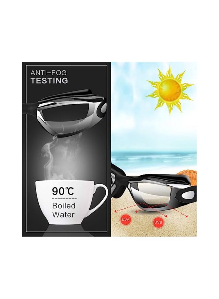 ORiTi Swimming Goggles No Leaking with Nose Clip, Earplugs and Case  - Image 4