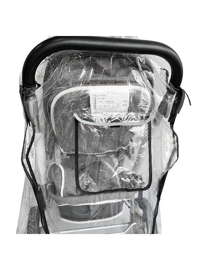 Ezkindheit Double Stroller Rain Cover,Rain Cover for Double Tandem Stroller,Big Size Universal Rain and Wind Cover - Image 2