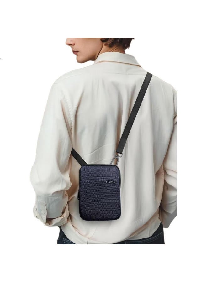 Lexon Casual Crossbody Bag For Men, Shoulder Phone Bag, Business Sports Lightweight Commuter Versatile Cowhide Small Backpack Gift - Image 1