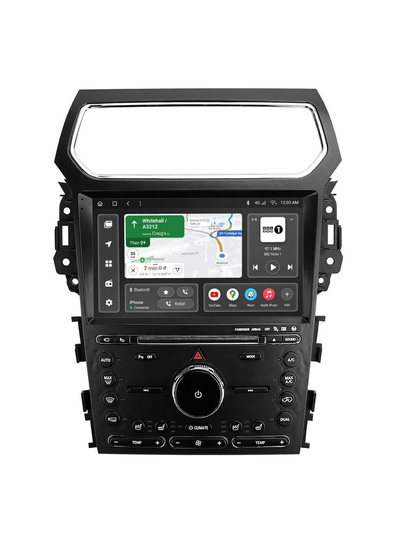 SHEZA STAR - Android Car Stereo for Ford Explorer 2011 To 2019 2GB RAM 32GB ROM Mirror-Link Wi-Fi BT, Radio GPS Navigation, 10 Inch Support Apple Carplay, IPS Touch Screen with Backup Camera Included - Image 1