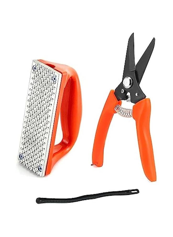 Arabest Hoof Trimmers Goat Hoof Trimming and Mini Rasp Hoof File, 7 Multipurpose Nail Scissors Daily Trim and 5 Rasp for  Trotters, Sheep, Alpaca, Lamb and Pruning Potted Plants  - Image 1