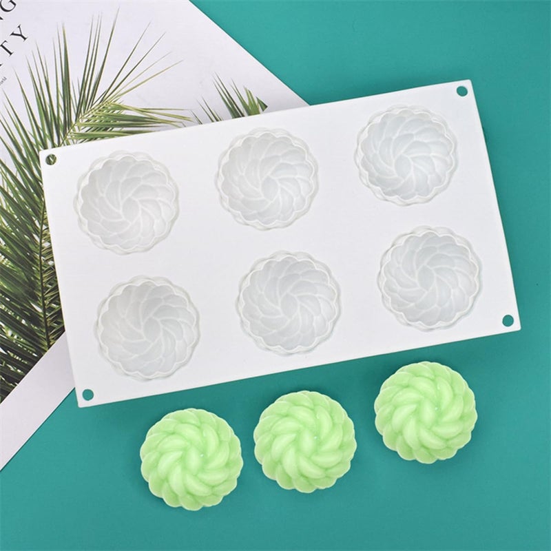 mostsom Silicone Molds Flower Soap Mold for Chocolate, Candy, Jelly, Ice Cube, Dog Treats, Cupcake Baking Mould, Muffin Pan Non-Stick Food Grade (Flower B_11.8x6.88x1.72 inch) - Image 2