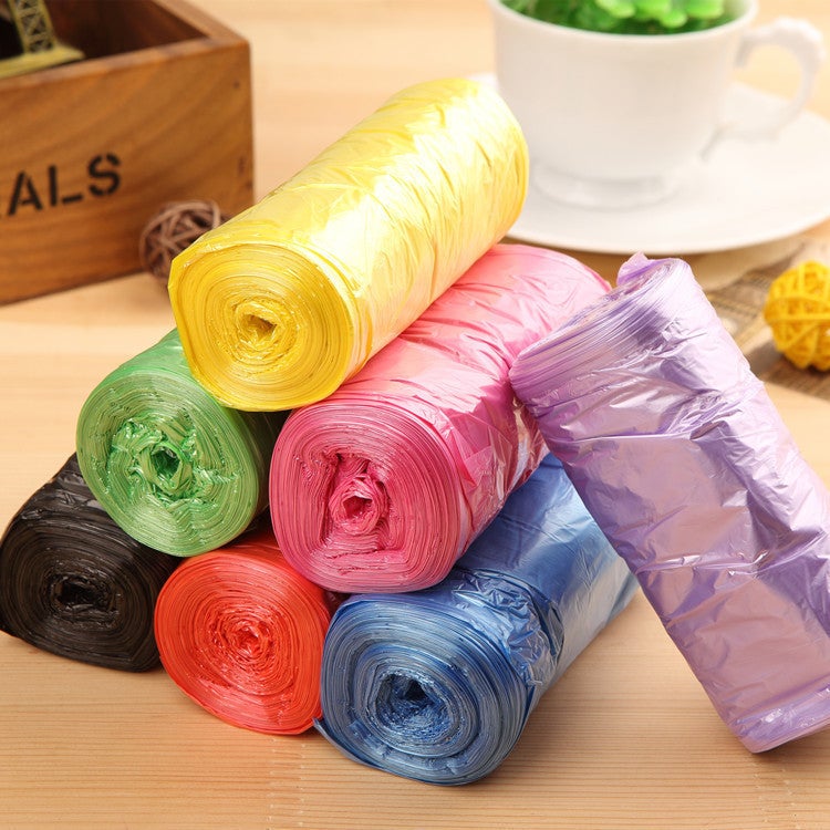 Garbage Bags Household Disposable Black Plastic Bags Kitchen Dormitory Colorful Medium Garbage Bags Thickeneded - Image 5