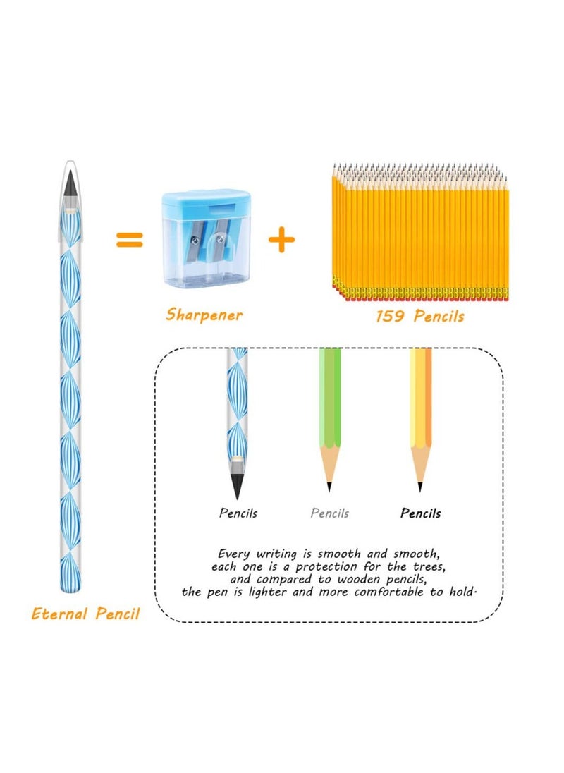 Y&D Inkless Pencil, Infinity Reusable Everlasting Erasable Portable Pencil for Writing, Drawing, Students Office School Supplies (5 PCS)  - Image 4