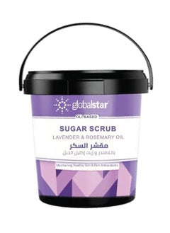 مقشر السكر الزيتي باللافندر واكليل الجبل 600 مل