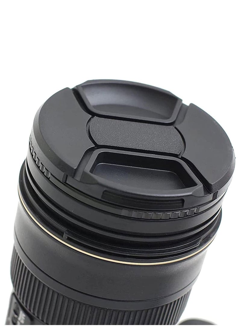 Coopic 2 x 77mm Lens Cap Front Cover Protector Snap On Center Pinch for Camera Canon Nikon Sony DSLR - Image 5