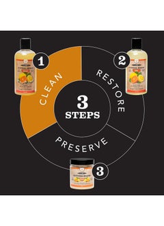 Clark's CLARK'S Cutting Board Organic Soap - Cleaner for Butcher Block, Countertop and Utensils - Enriched with Natural Orange & Lemon Extracts - Cleans and Restores Wood - Use Before Food Safe Mineral Oil  - Image 2