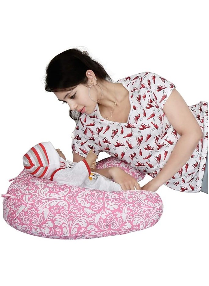 Moro Moro C-Shape Nursing & Maternity Pillow – Soft, Breathable Support for Breastfeeding & Pregnancy  - Image 2