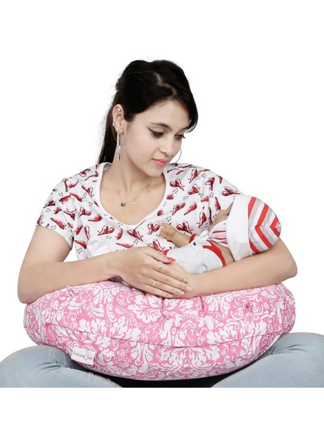 Moro Moro C-Shape Nursing & Maternity Pillow – Soft, Breathable Support for Breastfeeding & Pregnancy  - Image 3