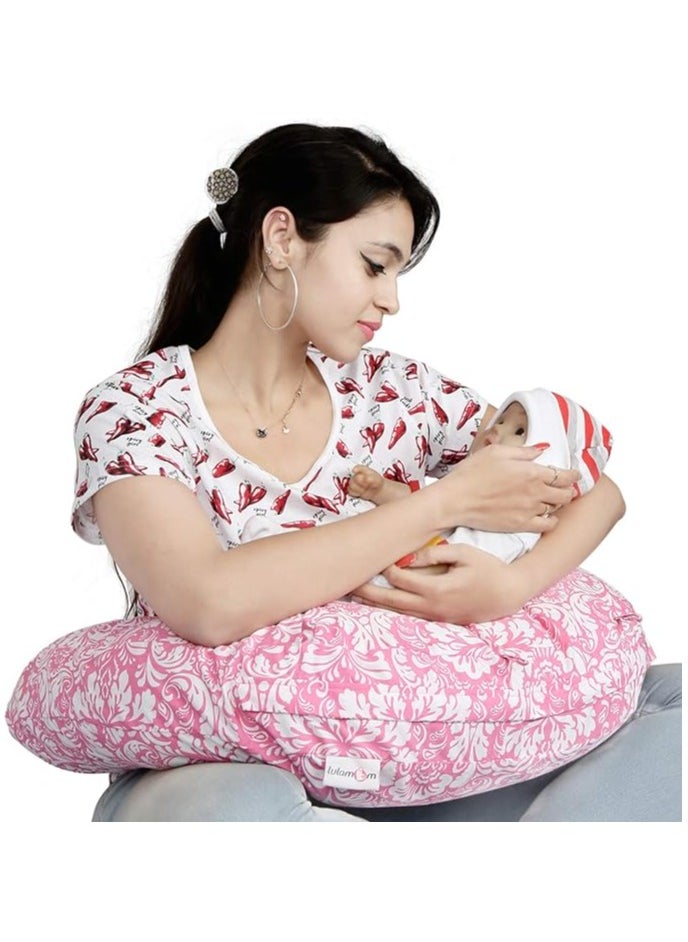 Moro Moro C-Shape Nursing & Maternity Pillow – Soft, Breathable Support for Breastfeeding & Pregnancy  - Image 5