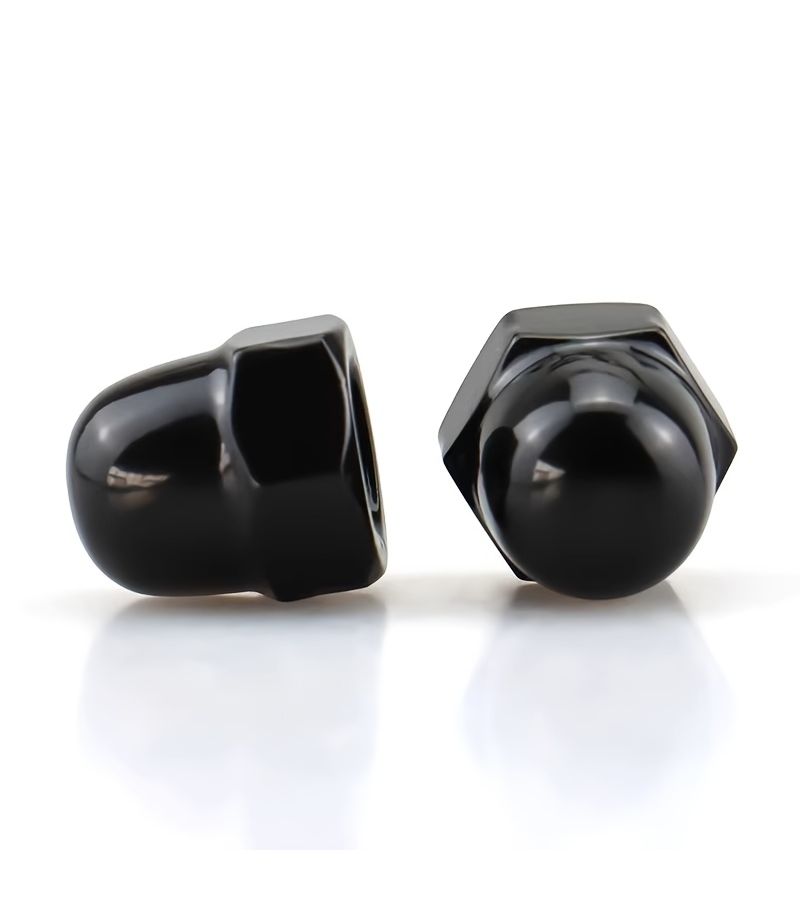 304 Stainless Steel Black Hexagonal Cap Nuts A2 70 Grade DIN1587 Compliant Decorative Dome Nuts FHGM M4 8 Pcs - Image 4