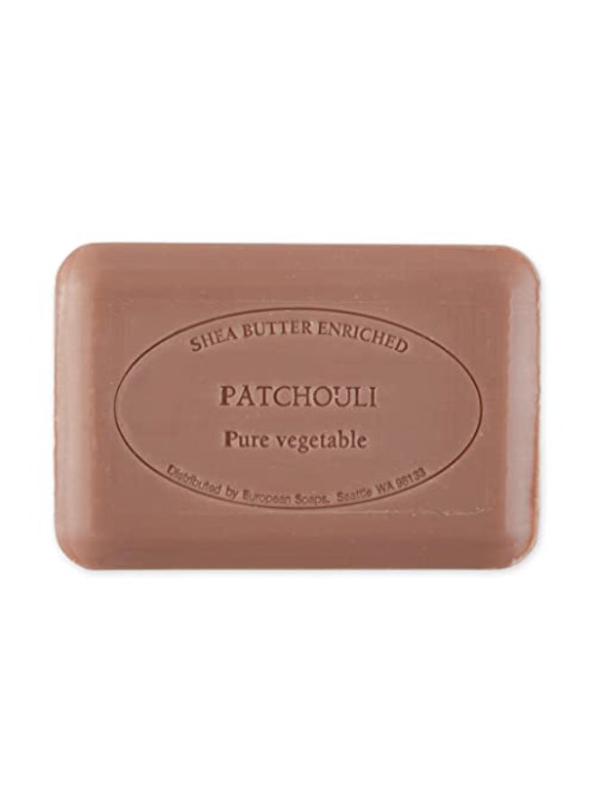 Pre de Provence Artisanal Soap Bar Enriched with Organic Shea Butter Natural French Skincare Quad Milled for Rich Smooth Lather 88 Ounce Patchouli - Image 3