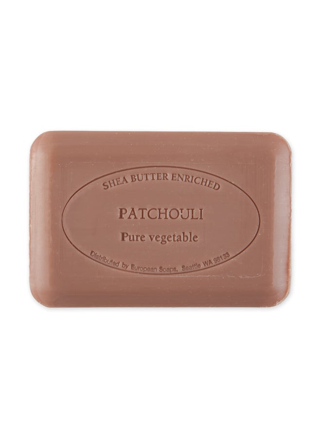Pre de Provence Artisanal Soap Bar Enriched with Organic Shea Butter Natural French Skincare Quad Milled for Rich Smooth Lather 88 Ounce Patchouli - Image 4