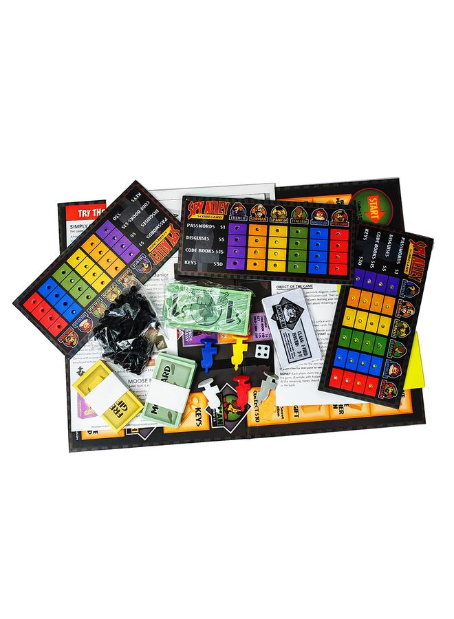 Bluejw Spy Alley Board Game Full English Spy Lane Board Game Family Parent-Child Strategy Clue Game Card - Image 3