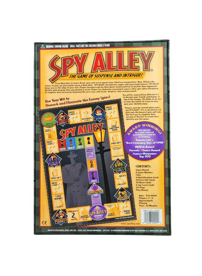 Bluejw Spy Alley Board Game Full English Spy Lane Board Game Family Parent-Child Strategy Clue Game Card - Image 4