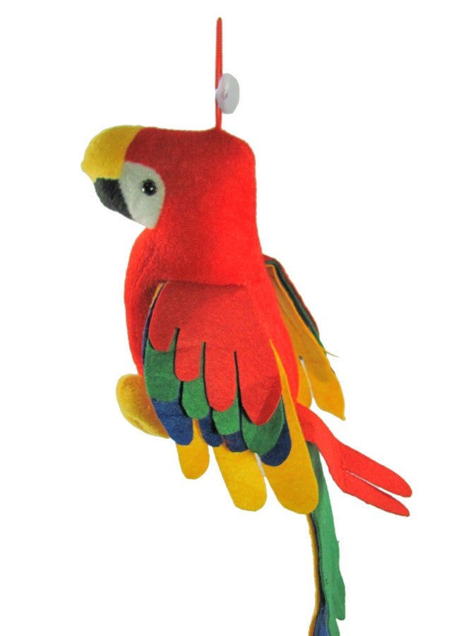 Tickles Stuffed Soft Plush Toy Kids Birthday Macau Parrot (Size: 20 cm Color: Red) - Image 3