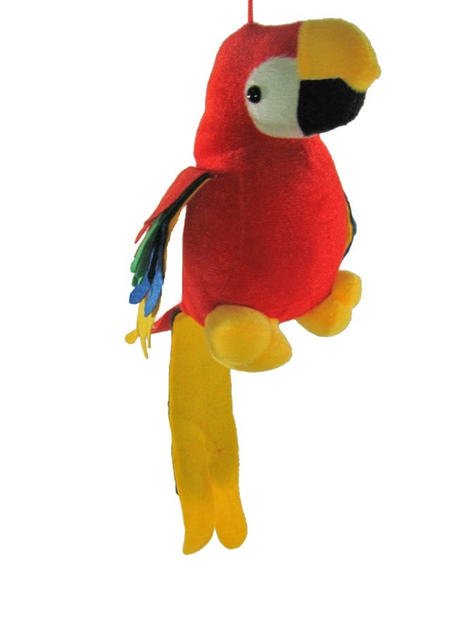 Tickles Stuffed Soft Plush Toy Kids Birthday Macau Parrot (Size: 20 cm Color: Red) - Image 2