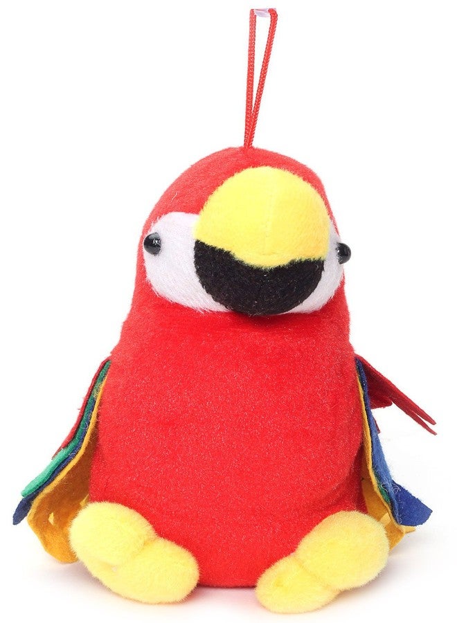 Tickles Stuffed Soft Plush Toy Kids Birthday Macau Parrot (Size: 20 cm Color: Red) - Image 1