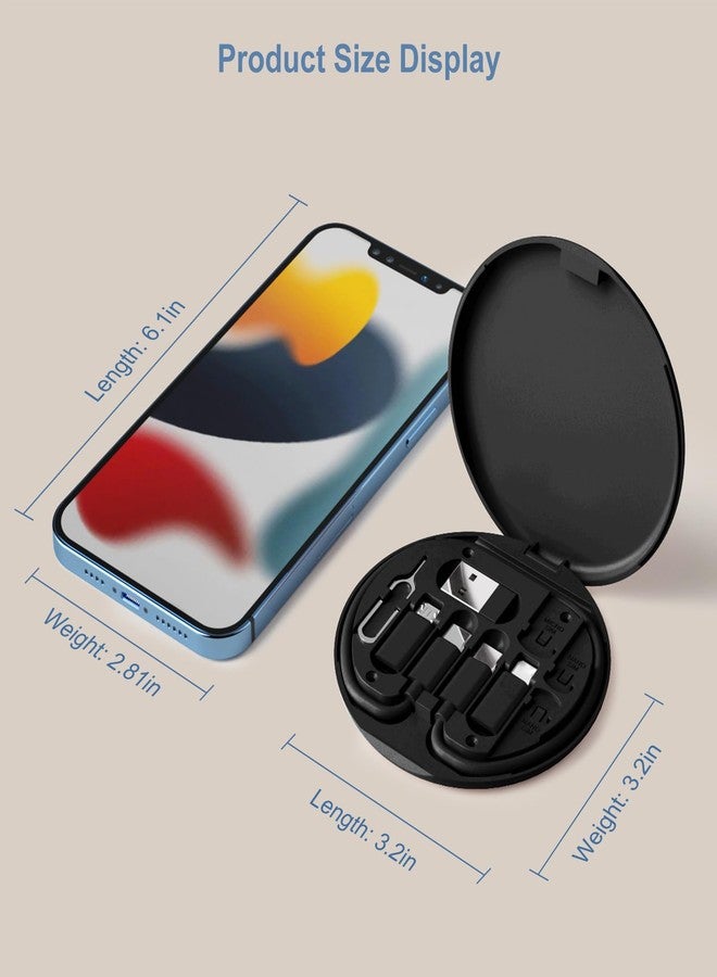Povdite USB to USB-C Adapter, USB C Charging Cable Adapter Kit Contains Multiple OTG Adapters for USB Type C/USB A/USB C Male Cable/Micro USB/Lighting, Equipped with SIM Extractor/SIM Slot/Phone Holder - Image 2