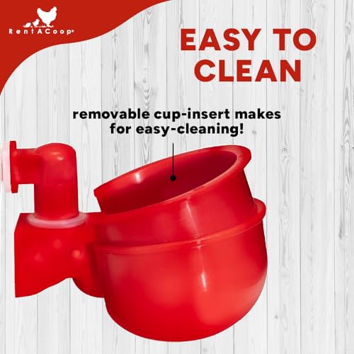 RentACoop 64oz(2L) Automatic Drinker - BPA-Free Waterer with Auto-Fill Cup - Suitable for Chicks, Quail, Pigeons, Doves, and Other Smaller Birds - Image 5