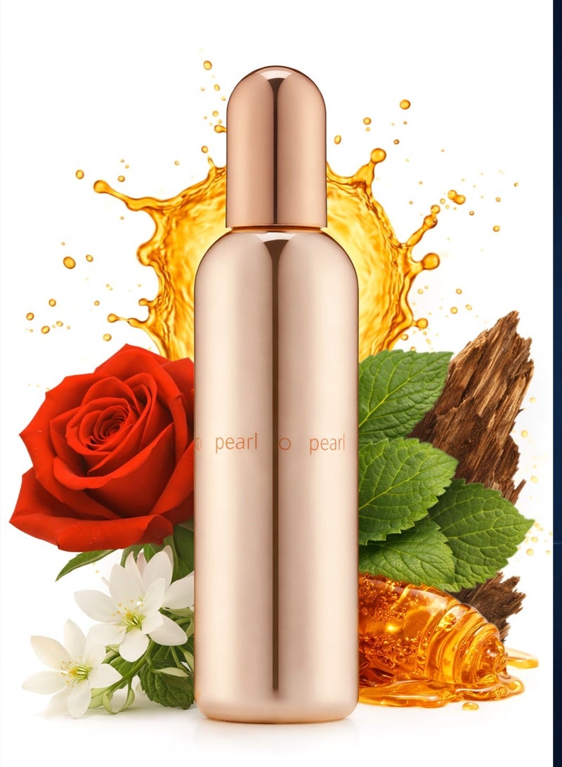 COLOUR ME Rose Perfume for Women Colour Me Pearl 100ml | Romantic Rose Perfume for Women with Jasmine, Patchouli & Cedarwood | Luxury Eau De Perfume for Her - Image 1