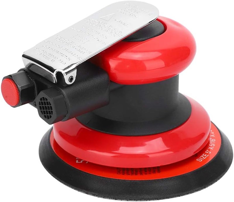 5in Pneumatic Polisher, Air Angle Orbital Polishing Machine, High - Speed 10000 RPM with 5% Eccentricity for Metal Wood Finishing, Includes Wrench and Japanese - Style - Image 3