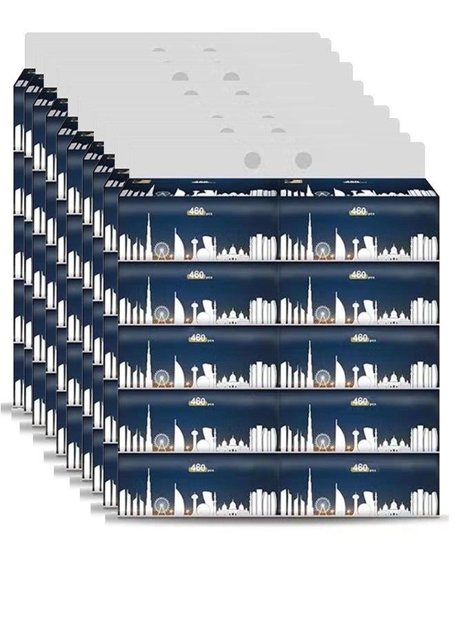 NKX Pack of 100 Premium Quality New Technology Facial Tissue 100% Raw Wood Pulp 90 Sheet X 5 Ply  - Image 1