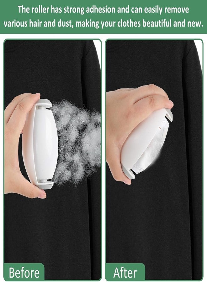 kissxiaoya 2Pcs Pets Hair Remover Reusable Lint Roller and Pet Grooming Glove,Portable and Washable Sticky Roller Pet Hair Clean for Cat and Dog, Pet Hair Remover for Carpet, Rugs, Stairs, Bedding and Sofa - Image 2