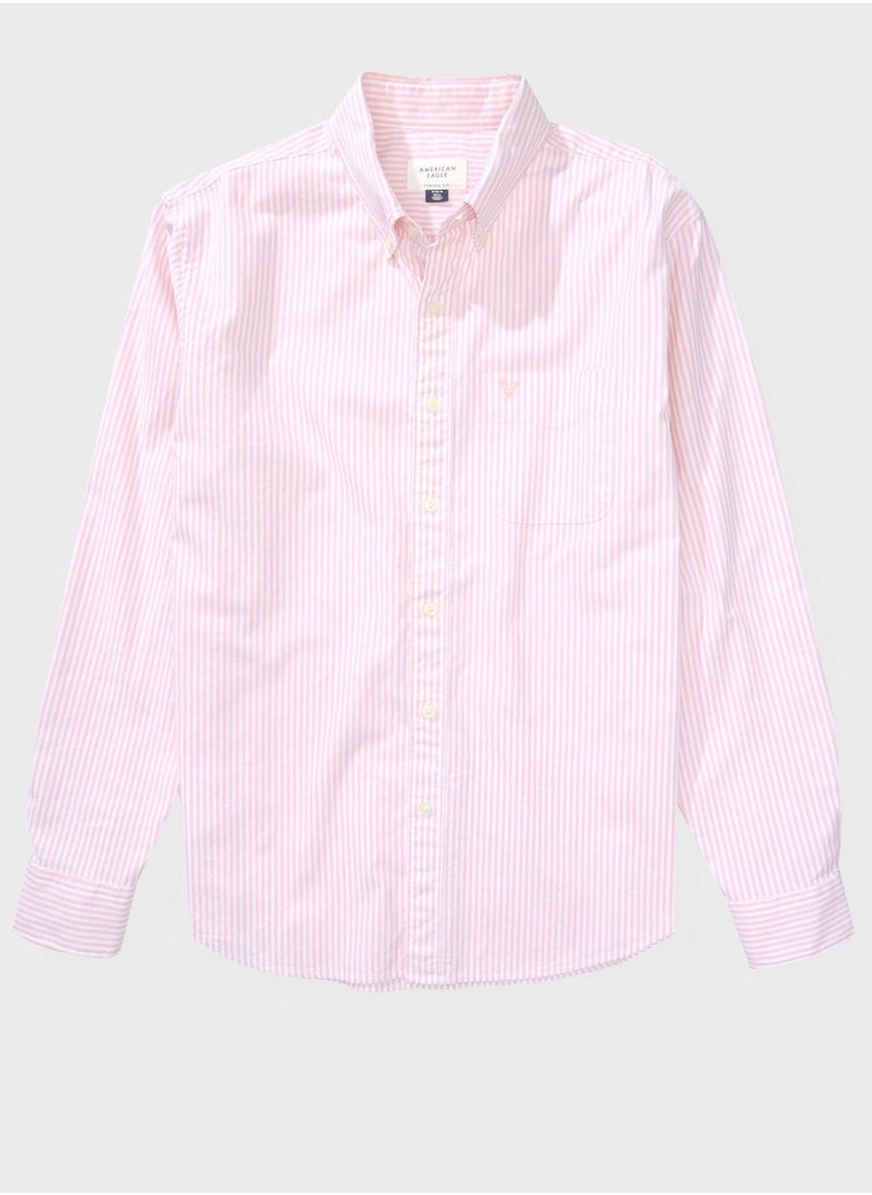 American Eagle - Striped Classic Fit Shirt - Image 1