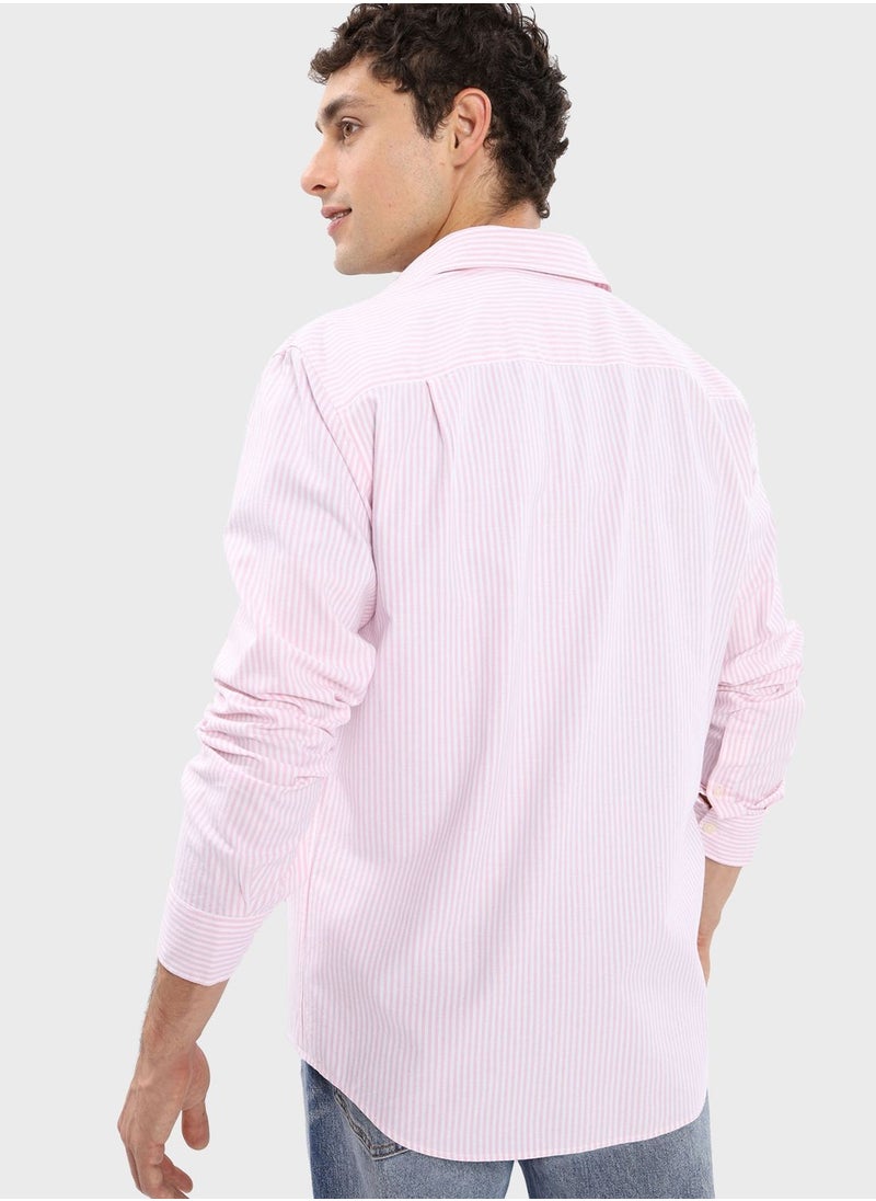 American Eagle - Striped Classic Fit Shirt - Image 1
