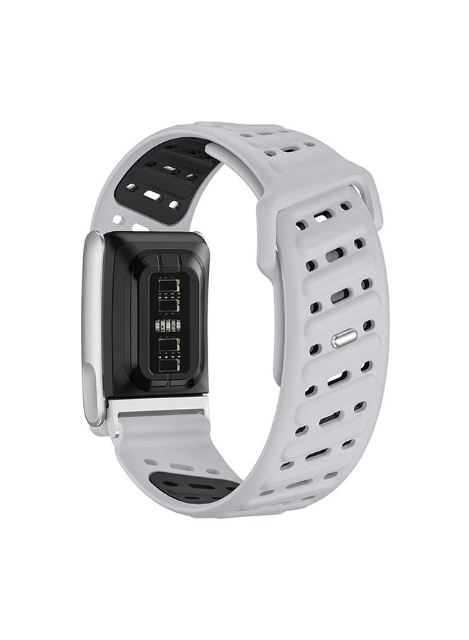 O Ozone Silicone Sport Replacement Band For WHOOP 5.0 – Breathable, Durable & Comfortable | Not for Whoop Gen 4- Grey - Image 3