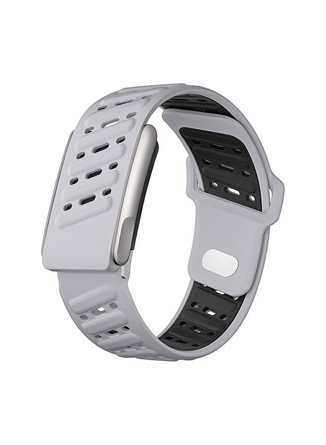 O Ozone Silicone Sport Replacement Band For WHOOP 5.0 – Breathable, Durable & Comfortable | Not for Whoop Gen 4- Grey - Image 1