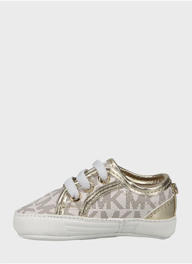 Michael Kors Infant Baby Sneaker Low Top Lace Up Sneakers