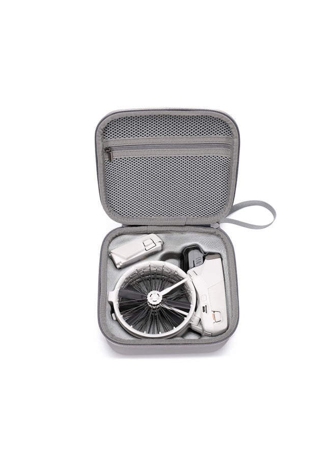 BKANO Is Suitable For DJI FLIP Storage Bag Body Storage Bag For DJI FLIP Storage Box Single Machine Body Bag-Color:Flip Gray Pu Body Storage Bag-Size:19.5*18.5*9.1cm  - Image 4