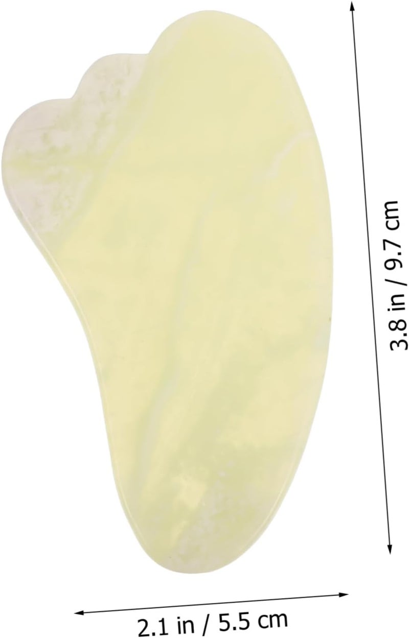 White Flower Jade Gua Sha Scraper Board Facial Massage Tool for Skin Care Anti-Aging and Relaxation for Personal Spa and Professional Treatments - Image 4
